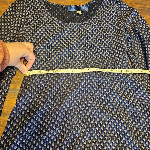 Blue Rain Crocheted Long Sleeve Peasant Dress SzM Rayon Blue - Picture 10 of 12